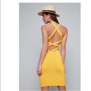 bebe Dresses - Bebe strappy back ribbed dress bebe Dresses - Bebe strappy back ribbed dress